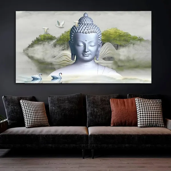 Multicolour_Lord_Buddha_Painting_Canvas_Wall_Frame_Wall_Decor,_Big_Size_Canvas_Painting_With_Frame_|_Canvas_Painting_|_Meditating_Buddha_Painting_(Ready_To_Hang)_(48_By_24_Inches)