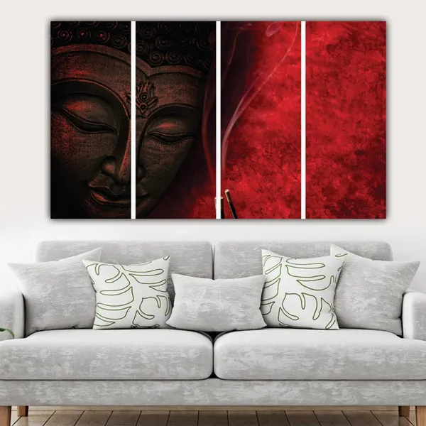 Multicolour_Multiple_Frames_Buddha_Painting_Wall_Decors_For_Living_Room,_Drawing_Room,_Office_Decors,_Home_Decoration_(48X24_Inches)