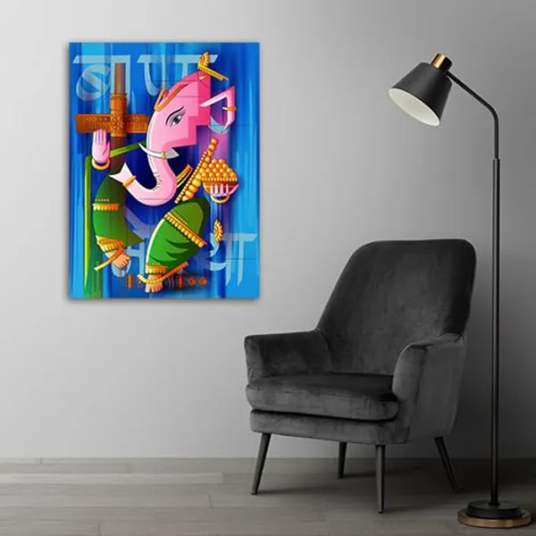 Multicolour_Beautiful_Lord_Ganesha_Painting_Canvas_Wall_Frame_For_Living_Room_Wall_Decor_|_Lord_Ganesh_Ji_Ganpati_Painting_With_Frame_|_Canvas_Painting_(Ready_To_Hang)_(20_By_30_Inches)