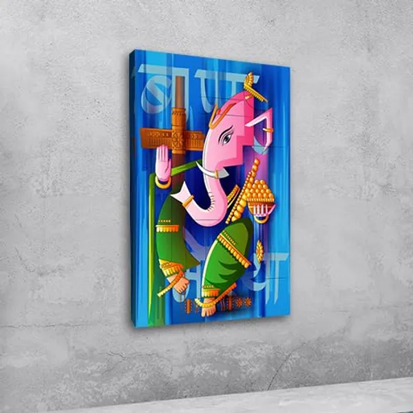 Multicolour_Beautiful_Lord_Ganesha_Painting_Canvas_Wall_Frame_For_Living_Room_Wall_Decor_|_Lord_Ganesh_Ji_Ganpati_Painting_With_Frame_|_Canvas_Painting_(Ready_To_Hang)_(20_By_30_Inches)