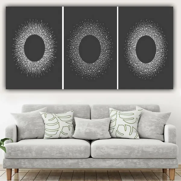 Multicolour_Beautiful_Modern_Art_Winter_Dotty_Abstract_Designs_Canvas_Painting_Multiple_Frames_For_Living_Room_|_Wall_Art_(Pack_Of_3)_(12_By_18_Inches_Each)