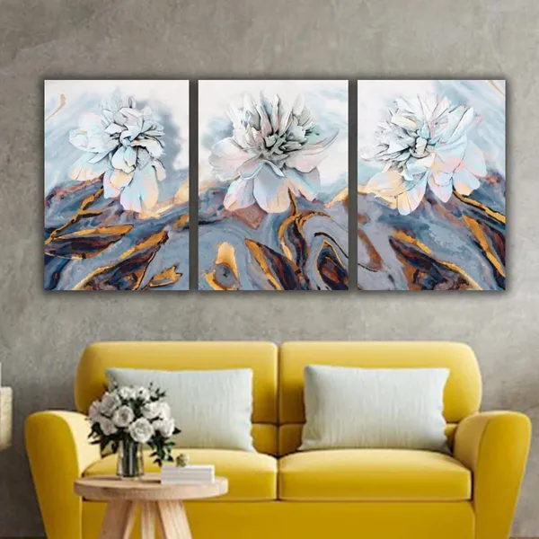 Multicolour_Beautiful_White_Flower_Paintings_Abstract_Modern_Wall_Art_Decor_Set_Of_3_Multiple_Frame_Big_Large_Size_Painting_For_Living_Room_(18_By_24_Inches_Each)