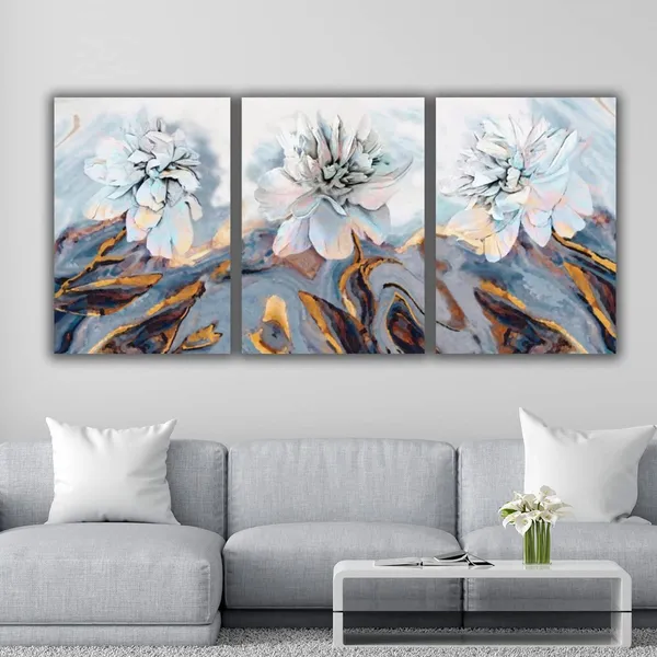Multicolour_Beautiful_White_Flower_Paintings_Abstract_Modern_Wall_Art_Decor_Set_Of_3_Multiple_Frame_Big_Large_Size_Painting_For_Living_Room_(18_By_24_Inches_Each)
