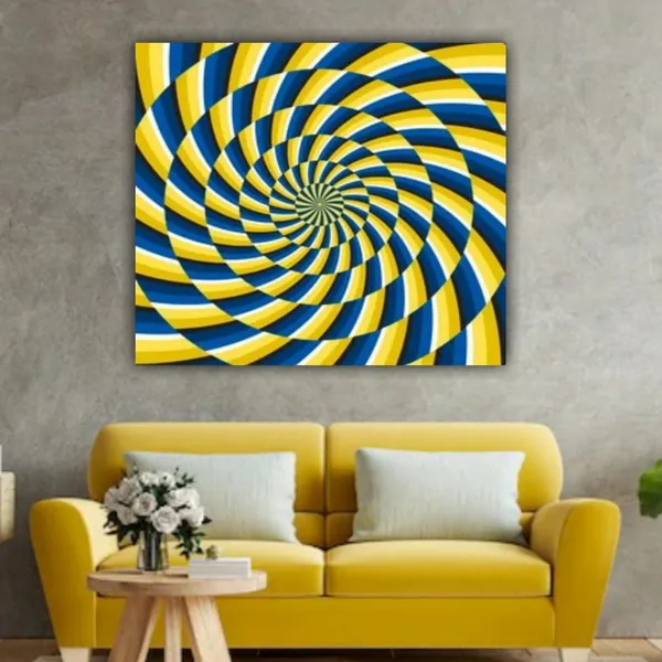 Multicolour_Beautiful_Spin_Illusion_Painting_Canvas_Abstract_Modern_Wall_Art_Decor_Frame_For_Living_Room_|_Bedroom|_Office_Walls_(With_Frame)_(24_By_24_Inches)