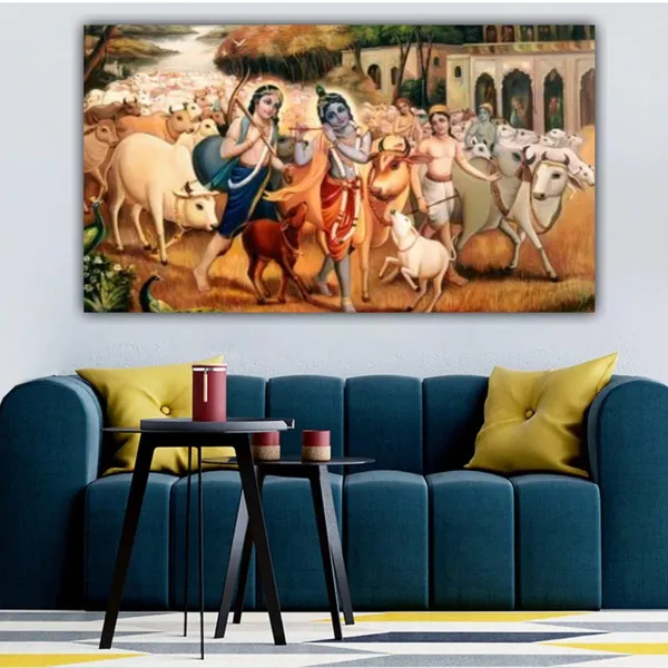Multicolour_Lord_Krishna_Painting_With_Balram_Canvas_With_Frame_Big_Size_Wall_Painting_Frame_Wall_Decor_|_Canvas_Painting_|_Krishna_Ancient_Indian_Art_(Ready_To_Hang)_(60_By_30_Inches)