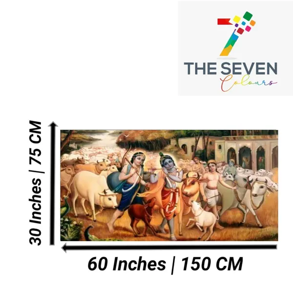 Multicolour_Lord_Krishna_Painting_With_Balram_Canvas_With_Frame_Big_Size_Wall_Painting_Frame_Wall_Decor_|_Canvas_Painting_|_Krishna_Ancient_Indian_Art_(Ready_To_Hang)_(60_By_30_Inches)