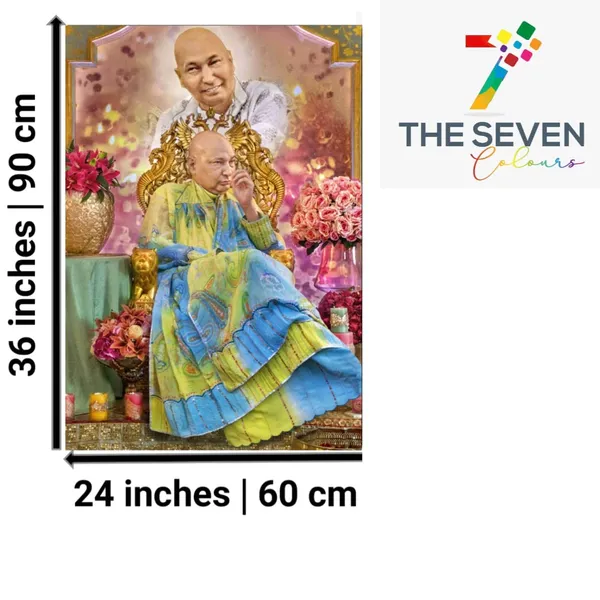Multicolour_Guruji_Swaroop_Photo_Frame_For_Wall_Decor_|_Guruji_Photo_With_Frame_Big_Size_|_Guruji_Swaroop_Wall_Painting_(With_Frame)_(Ready_To_Install)(24_By_36_Inches)