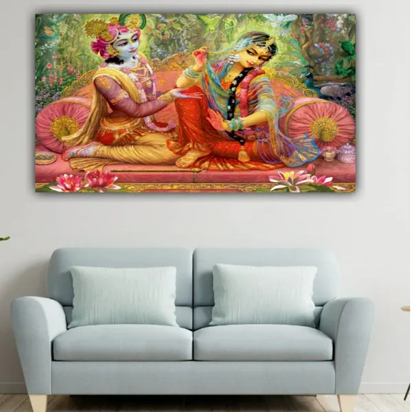 Multicolour_Beautiful_Madhubani_Radha_Krishna_Painting_With_Frame_For_Living_Room_Wall_Decor_Big_Size_Large_Photo_Home_Decoration_|_Bedroom_|_Office_Walls_(48_By_24_Inches)