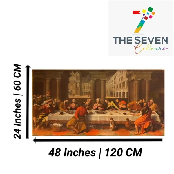 Multicolour_Beautiful_Canvas_Last_Supper_Of_Jesus_Painting_For_Living_Room_Wall_Decoration_Big_Size_Large_Ancient_Art_Frame_Paintings_For_Home_Decor_(With_Frame)_(48_By_24_Inches)