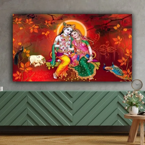 Multicolour_Radha_Krishna_Painting_With_Frame_For_Living_Room_Wall_Decor_Big_Size_Large_Photo_Home_Decoration_|_Bedroom_|_Office_Walls_(48_By_24_Inches)