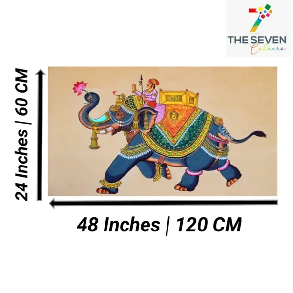 Multicolour_Beautiful_Madhubani_Paintings_Canvas_Rajasthani_Modern_Art_Home_Wall_Decor_Big_Large_Size_Paintings_For_Living_Room_(With_Frame)_(48_By_24_Inches)