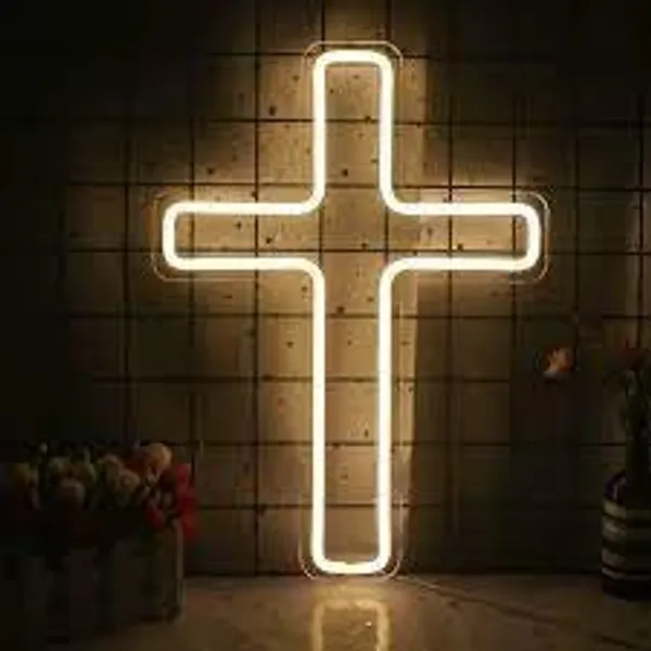 Multicolour_Beautiful_Jesus_Cross_Neon_Light_Sign_Wall_Decor