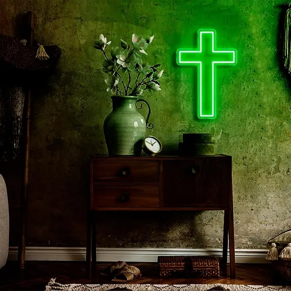 Multicolour_Beautiful_Jesus_Cross_Neon_Light_Sign_Wall_Decor