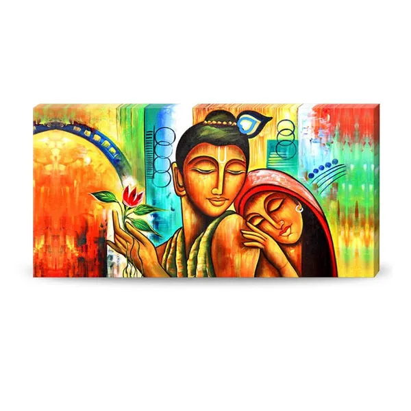 Multicolour_Radha_Krishna_Painting_Wall_Frame_For_Living_Room_Wall_Decor_|_Home_Decoration_|_Canvas_Painting,_Big_Large_Size_Painting_For_Bedroom_(Ready_To_Hang)_(48_By_24_Inches)