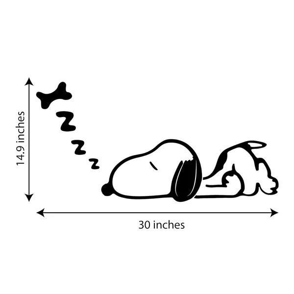 Black_Wall_Stickers_Snoopy_Good_Night_Puppy_Dog_Sleeeping_For_Bed_Room_School_Rooms_Funny_3D_Snoppy_Dog_Wall_Art_Wall_Decor_Vinyl_Decals_Black