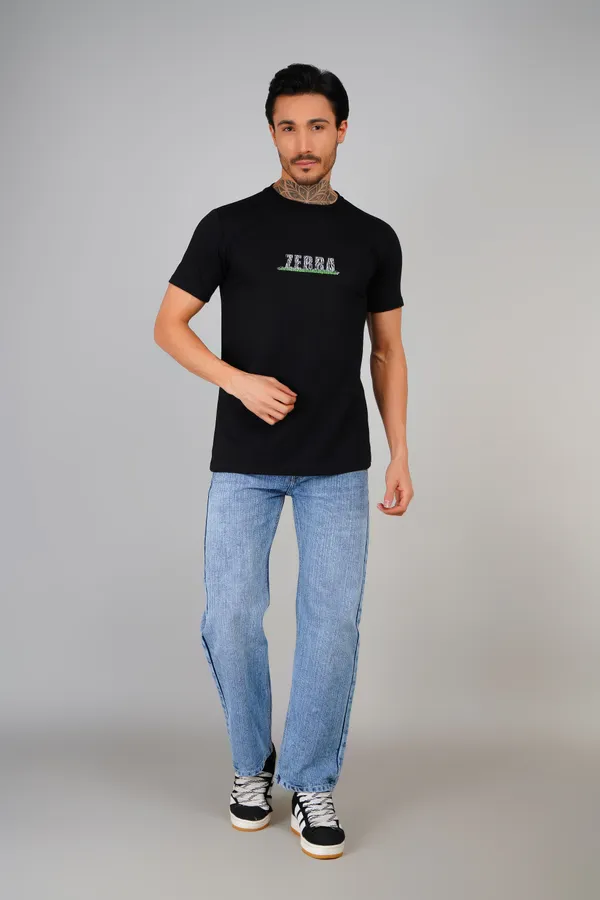 Black_Eagle_-Terry_Cotton_Half_sleeves_Tshirt_For_Men