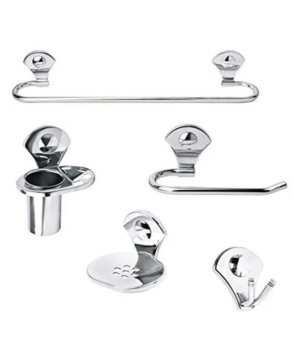 Silver_Stainless_Steel_Bathroom_Sets_(Towel_Rod_|_Towel_Ring_|_Toothbrush_Holder_|_Soap_Dish_|_Rob_Hook)_(Pack_Of_1_Pcs_Each)