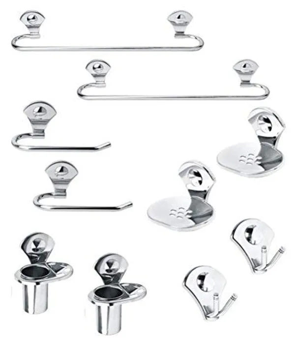 Silver_Stainless_Steel_Bathroom_Sets_(Towel_Rod_|_Towel_Ring_|_Toothbrush_Holder_|_Soap_Dish_|_Rob_Hook)_(Pack_Of_2_Pcs_Each)