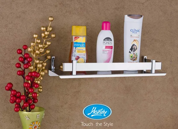 Silver_Handy_Bathroom_Accessories_Stainless_Steel_Bathroom_Shelf_With_Wall_Mount_Bath_Shelf_Organizer_(12_X_5_Inch)