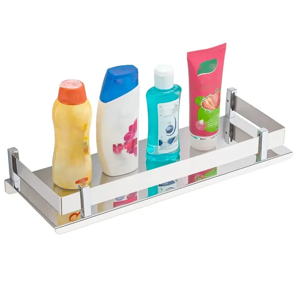 Silver_Handy_Bathroom_Accessories_Stainless_Steel_Bathroom_Shelf_With_Wall_Mount_Bath_Shelf_Organizer_(12_X_5_Inch)