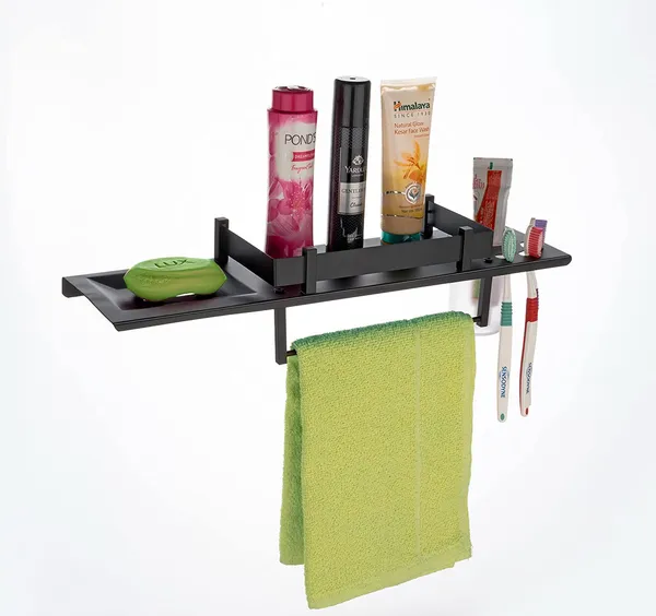 Black_Stainless_Steel_Bathroom_Shelf_With_Towel_Ring_Multipurpose_Shelf_With_Soap_Dish_And_Toothbrush_Holder_(18_X_5_Inch)