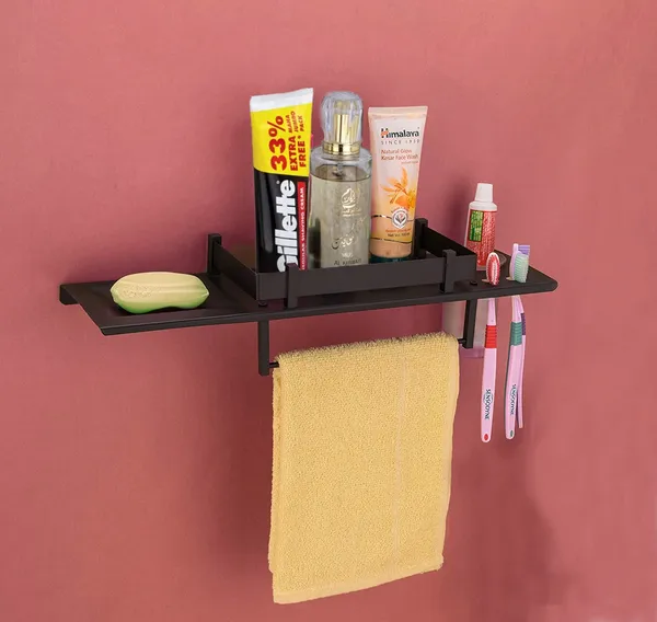 Black_Stainless_Steel_Bathroom_Shelf_With_Towel_Ring_Multipurpose_Shelf_With_Soap_Dish_And_Toothbrush_Holder_(18_X_5_Inch)