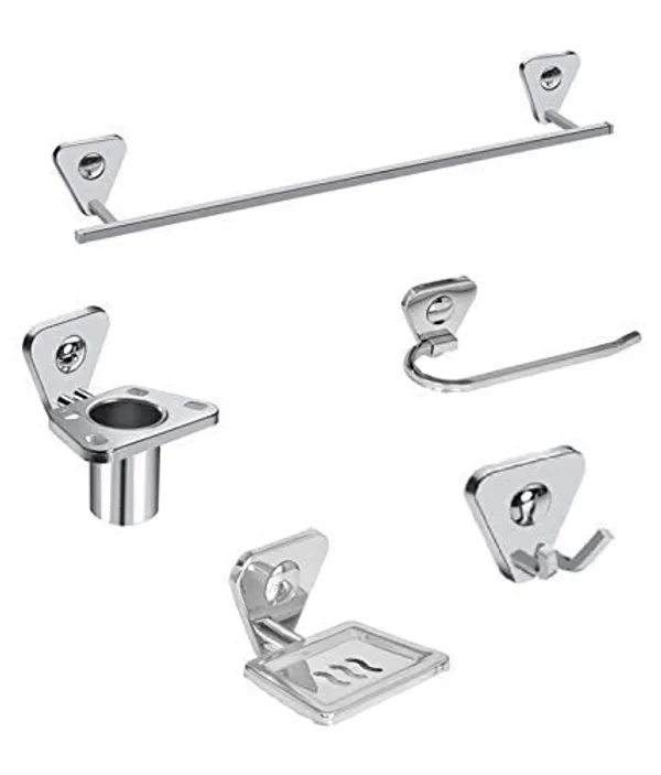 Silver_Stainless_Steel_Bathroom_Accessories_Sets_|_Towel_Rod_|_Towel_Ring_|_Soap_Dish_|_Toothbrush_Holder_|_Rob_Hook_(Set_Of_1_Pc_Each)_(Towel_Rod_24_Inch)