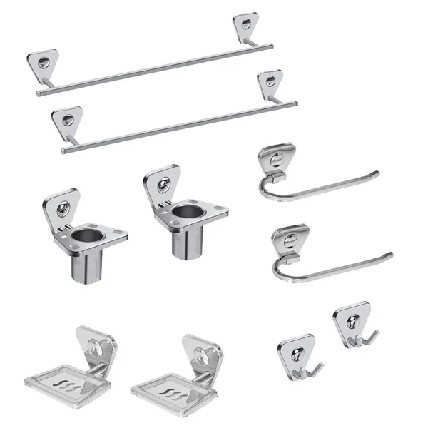 Silver_Stainless_Steel_Bathroom_Accessories_Sets_|_Towel_Rod_|_Towel_Ring_|_Soap_Dish_|_Toothbrush_Holder_|_Rob_Hook_(Set_Of_2_Pc_Each)_(Towel_Rod_24_Inch)