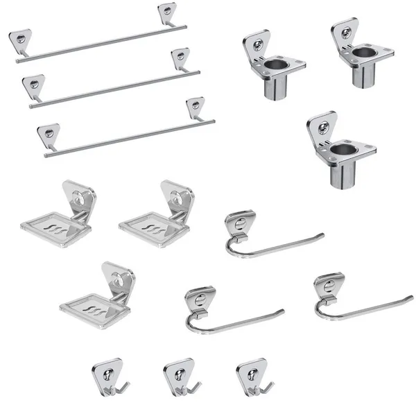 Silver_Stainless_Steel_Bathroom_Accessories_Sets_|_Towel_Rod_|_Towel_Ring_|_Soap_Dish_|_Toothbrush_Holder_|_Rob_Hook_(Set_Of_3_Pc_Each)_(Towel_Rod_24_Inch)