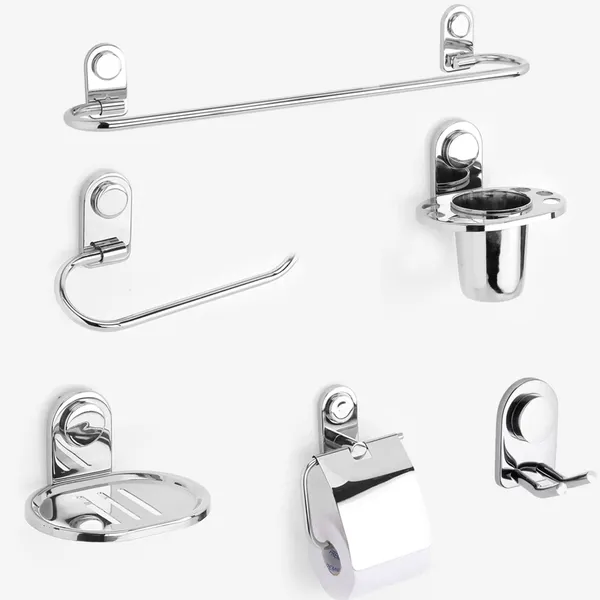 Multicolor_Stainless_Steel_Bathroom_Accessories_Set_(Towel_Rod_|_Towel_Ring_|_Soap_Dish_|_Toothbrush_Holder_|_Rob_Hook_|_Paper_Holder)_(Pack_Of_6_Pcs)_(Towel_Rod_24_Inch)