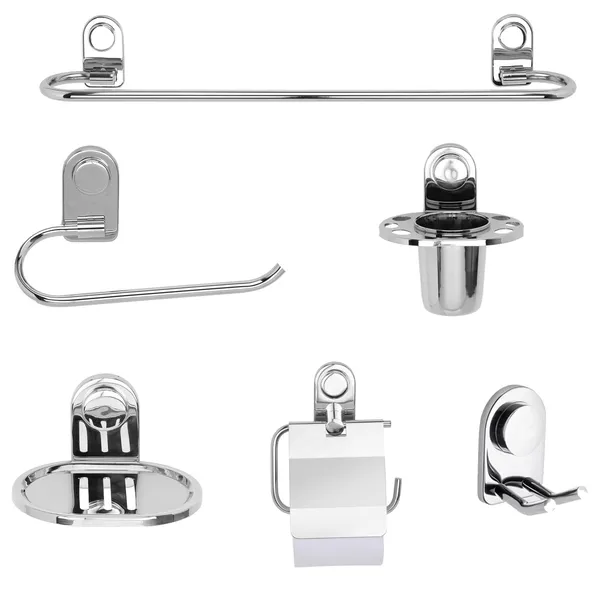Multicolor_Stainless_Steel_Bathroom_Accessories_Set_(Towel_Rod_|_Towel_Ring_|_Soap_Dish_|_Toothbrush_Holder_|_Rob_Hook_|_Paper_Holder)_(Pack_Of_6_Pcs)_(Towel_Rod_24_Inch)