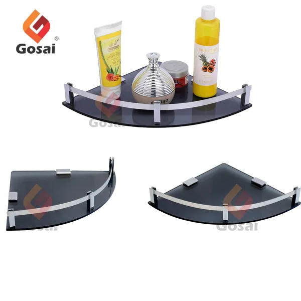 Black_Corner_Shower_Caddy_Acrylic_Glass_Shelf_(Set_Of_3)_(9_X_9_Inch)