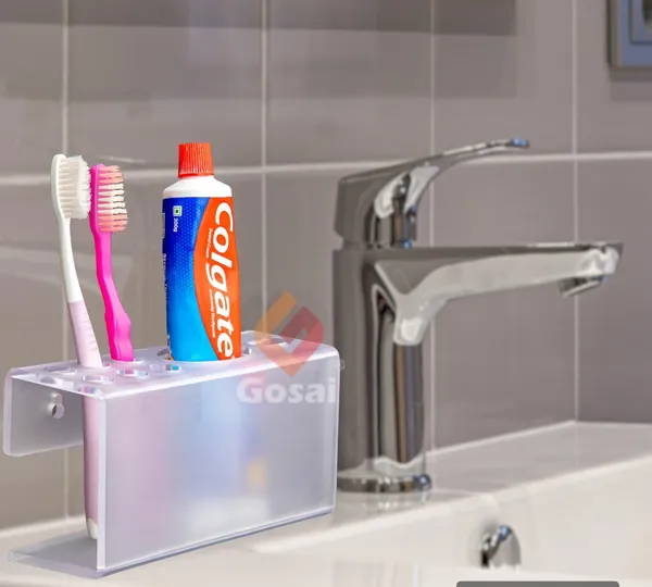Matte_Wall_Mounted_Self_Adhesive_Acrylic_Tooth_Brush_Holder