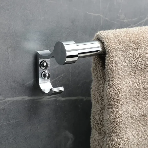 Silver_Stainless_Steel_Bathroom_Accessories_Towel_Rod_Towel_Bar_With_Cloths_Hook_(18_Inch)