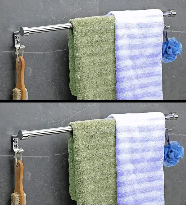 Silver_Stainless_Steel_Bathroom_Accessories_Towel_Rod_Towel_Bar_Cloths_Hook_(24_Inch)