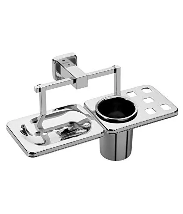 Silver_Heavy_Duty_Stainless_Steel_Bathroom_Shop_Dish_Holder_With_Toothbrush_Holder