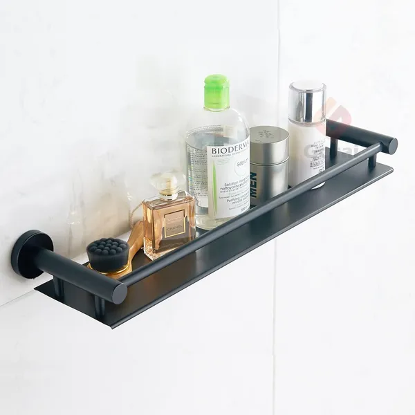 Matte_Black_Stainless_Steel_Bathroom_Storage_Shelf_For_Rust_Proof_Organization_(16_X_5_Inch)