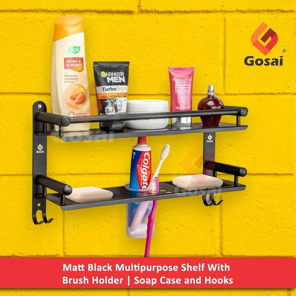 Matte_Black_Stainless_Steel_Bathroom_Accessories_2_Layer_Black_Bathroom_Shelf_With_Soap_Case_Toothbrush_Holder_And_Hook_(16_X_5_X_9_Inch)