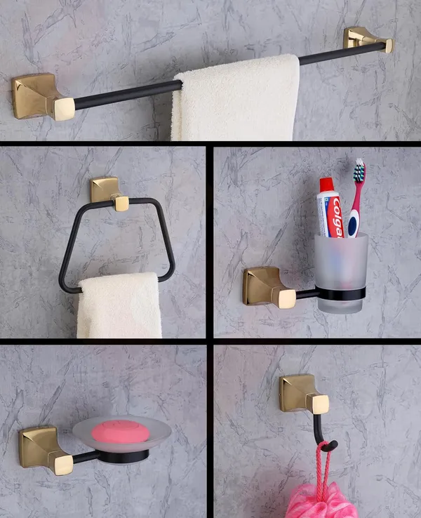 Black_Gold_Stainless_Steel_Pyramid_Premium_Bathroom_Set_(Towel_Rod_|_Towel_Ring_|_Soap_Dish_|_Toothbrush_Holder_|_Rob_Hook)_(Pack_Of_5_Pcs)_(24_Inch)