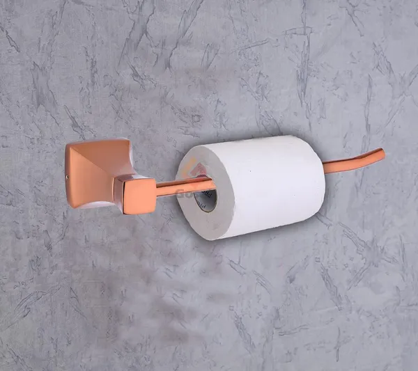 Rose_Gold_Stainless_Steel_Pyramid_Premium_Bathroom_Set_(Towel_Rod_|_Towel_Ring_|_Soap_Dish_|_Toothbrush_Holder_|_Rob_Hook_|_Paper_Holder)_(Pack_Of_6_Pcs)_(Towel_Rod_24_Inch)