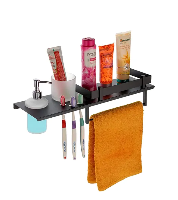 Matte_Black_Stainless_Steel_Bathroom_Shelf_With_Soap_Dispenser_(18_X_5_Inch)