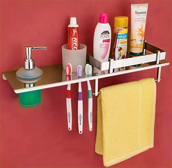 Silver_Stainless_Steel_Bathroom_Shelf_With_Soap_Dispenser_(18_X_5_Inch)
