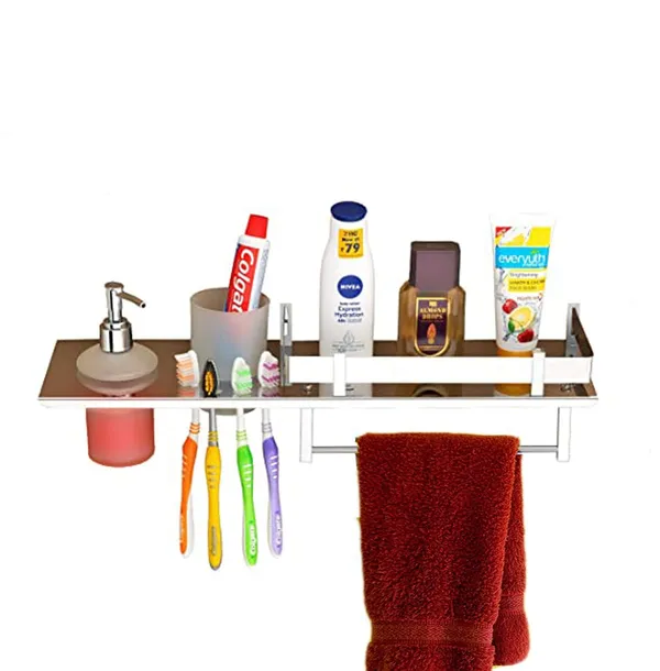 Silver_Stainless_Steel_Bathroom_Shelf_With_Soap_Dispenser_(18_X_5_Inch)