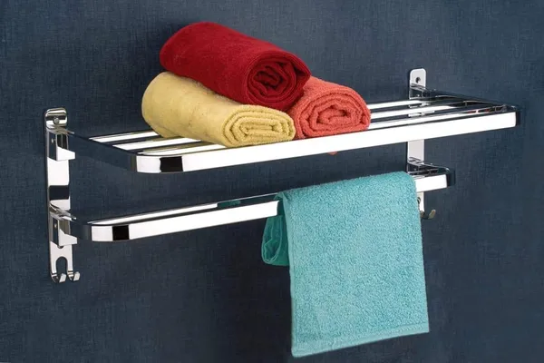 Chrome_Stainless_Steel_Dual_Folding_Towel_Rack_For_Bathroom_(24_Inch)
