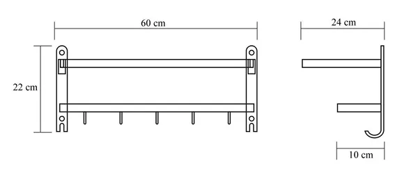Chrome_Stainless_Steel_Dual_Folding_Towel_Rack_For_Bathroom_(24_Inch)
