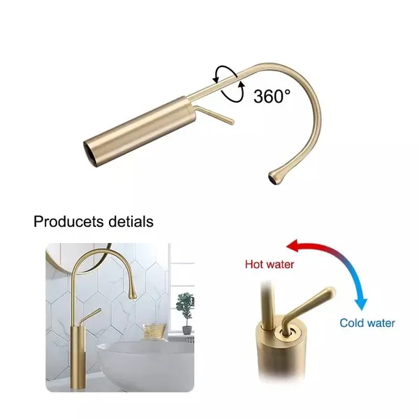 Rose_Gold_Luxurious_Brass_Slim_Single_Lever_Wash_Basin_Faucet_Mixer_With_Connection_Pipe_(24_Inch)