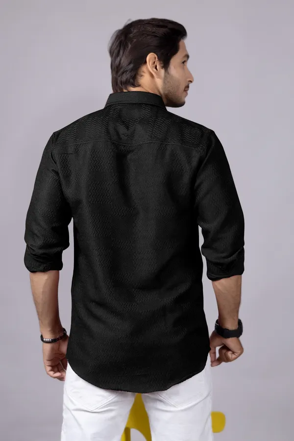 Black_Color_Full_Sleeve_Self_Design_Casual_Mens_Shirt