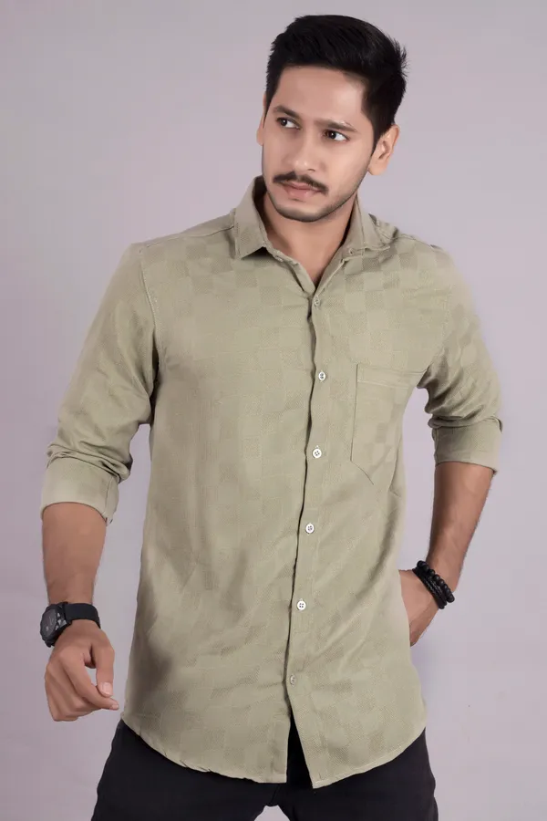 Beige_Cotton_Casual_Roll_Up_Sleeve_Printed_Shirt
