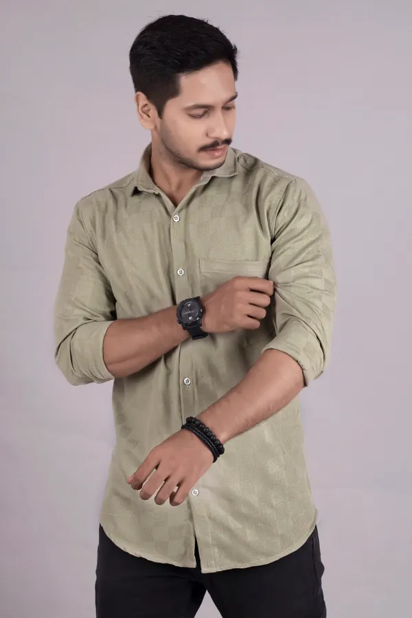 Beige_Cotton_Casual_Roll_Up_Sleeve_Printed_Shirt