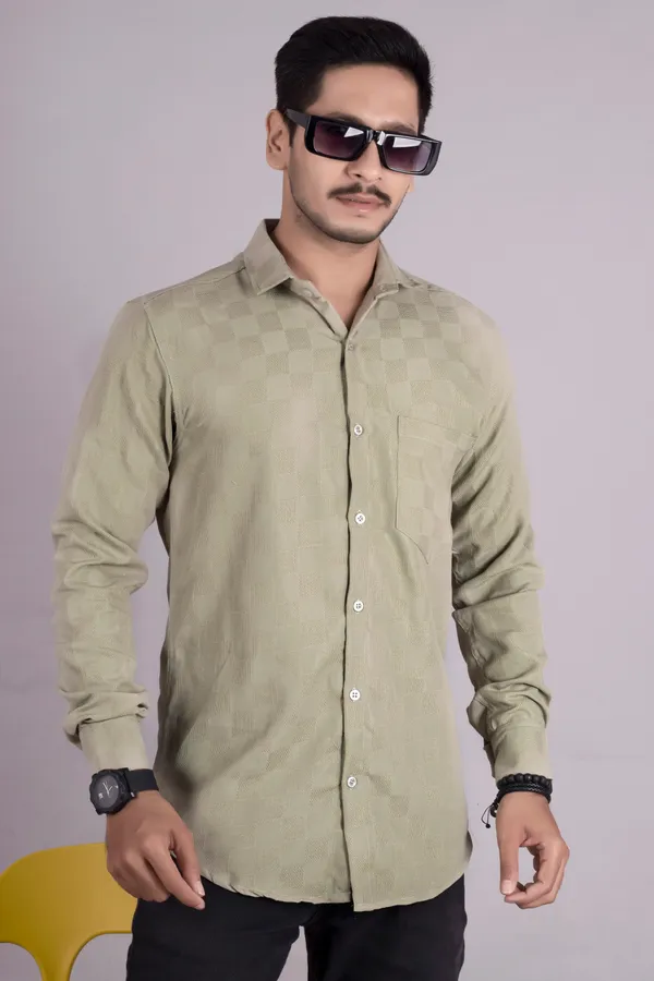 Beige_Cotton_Casual_Roll_Up_Sleeve_Printed_Shirt